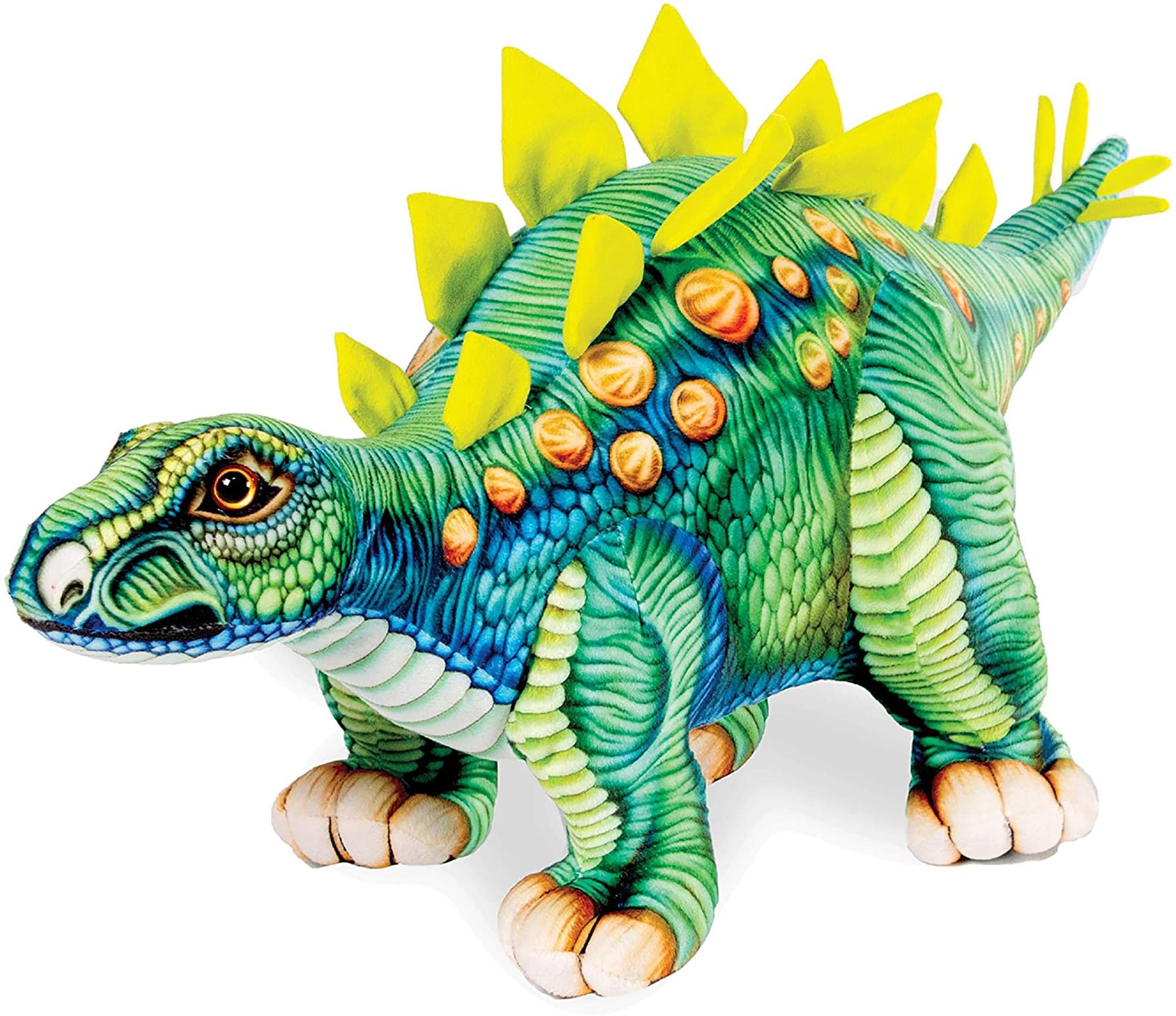 Real Planet Stegosaurus Green 22 Inch Realistic Soft Plush