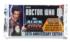 Topps Doctor Who Alien Attax 50th Anniv. Ed. Trading Cards Box Set - 24 Packs