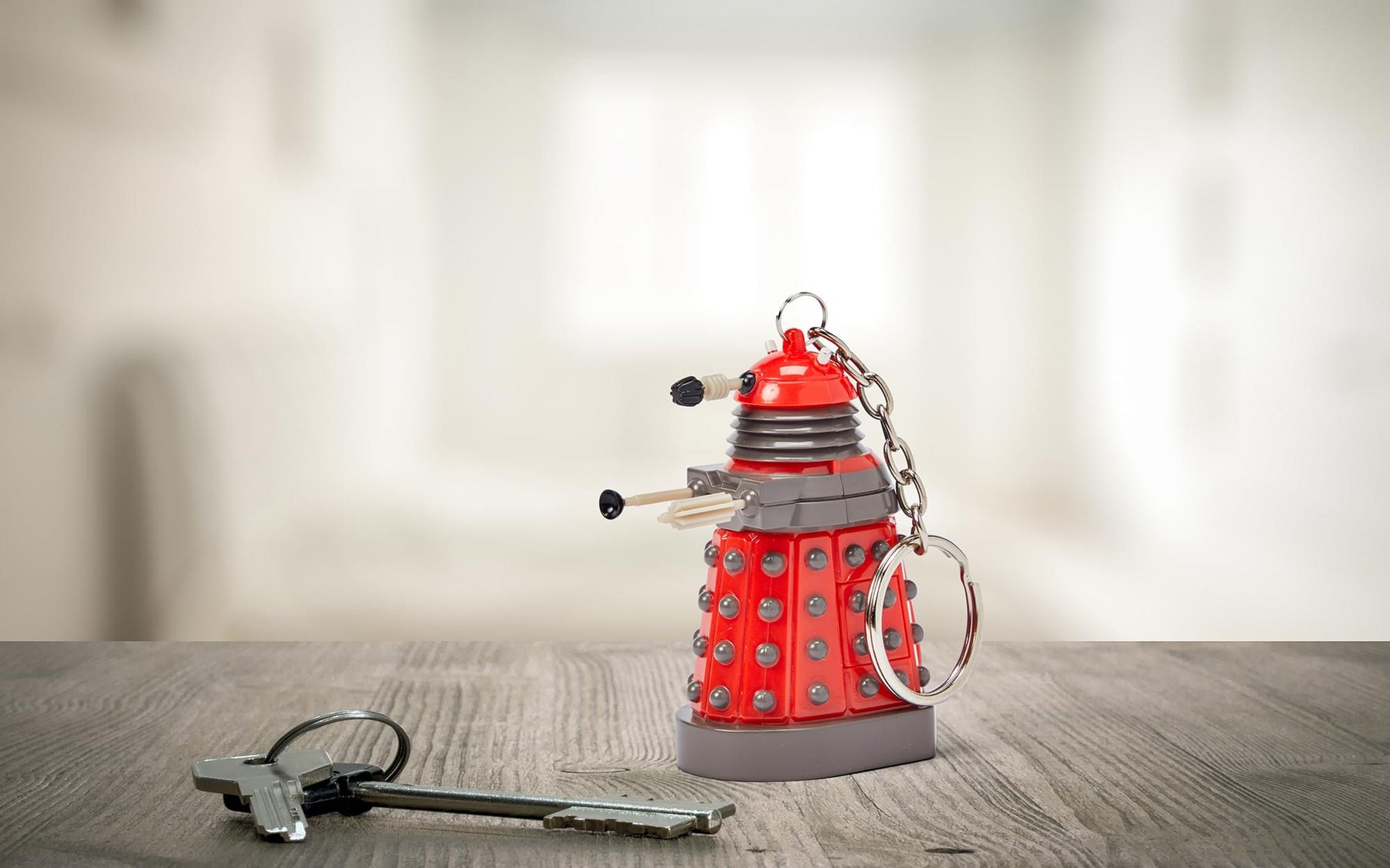 Doctor Who Red Dalek Keychain Flashlight