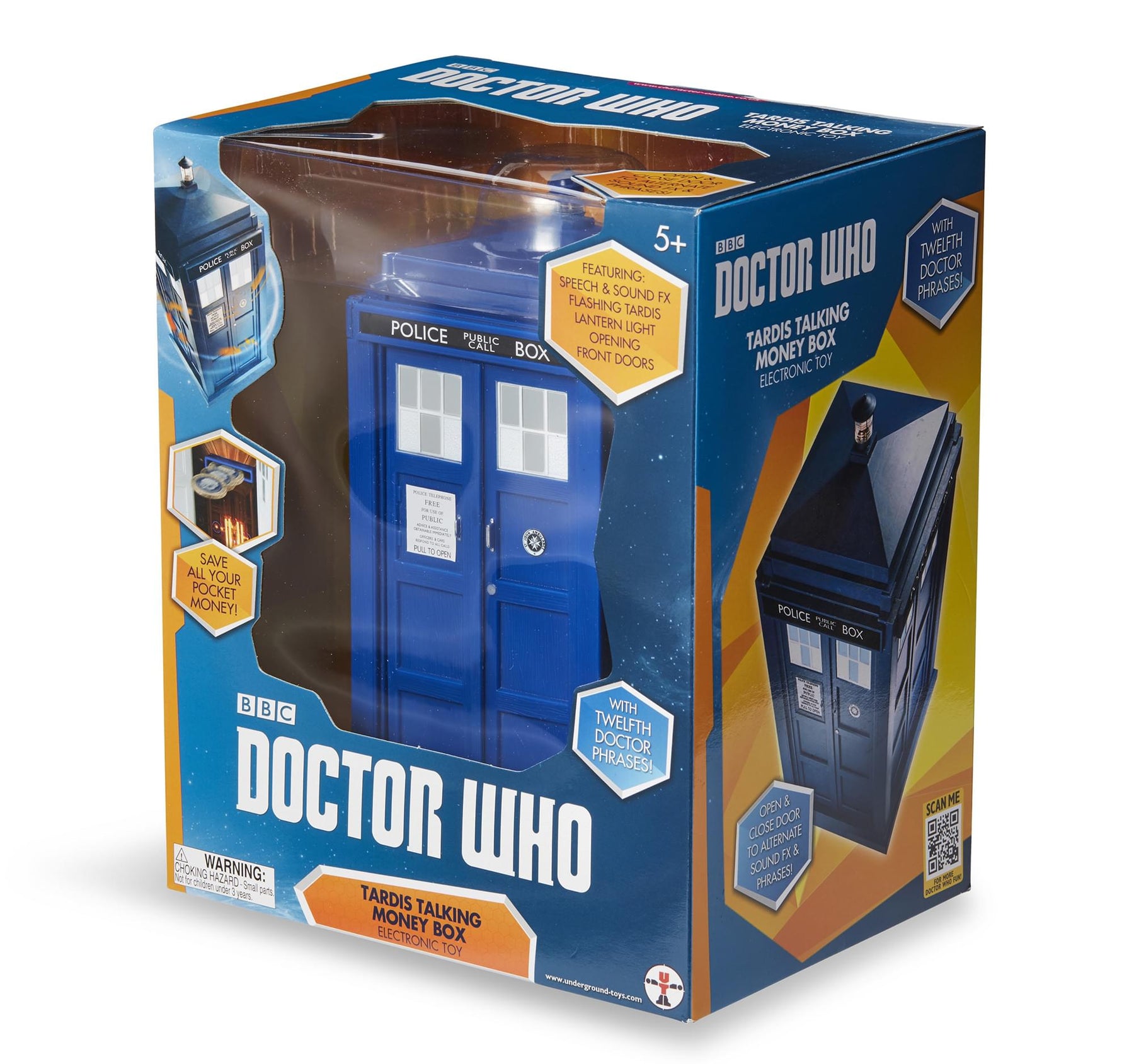 Doctor Who Electronic TARDIS Talking Money Bank