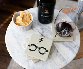 Harry Potter Icons Ceramic Square Drink Coasters | Set of 4