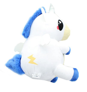 Glitter Galaxy 12-Inch Blue Hair White UniCow Collectible Plush