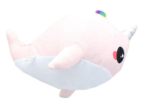 Glitter Galaxy 12-Inch Rainbow Spout Pink Narwhal Collectible Plush