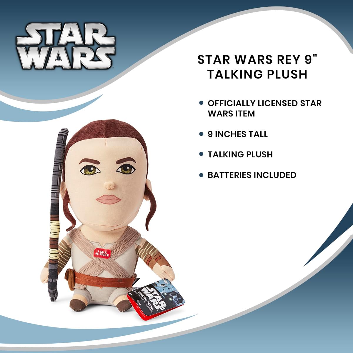 Star Wars Rey 9" Talking Plush