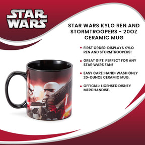 Star Wars Kylo Ren and Stormtroopers - 20oz Ceramic Mug