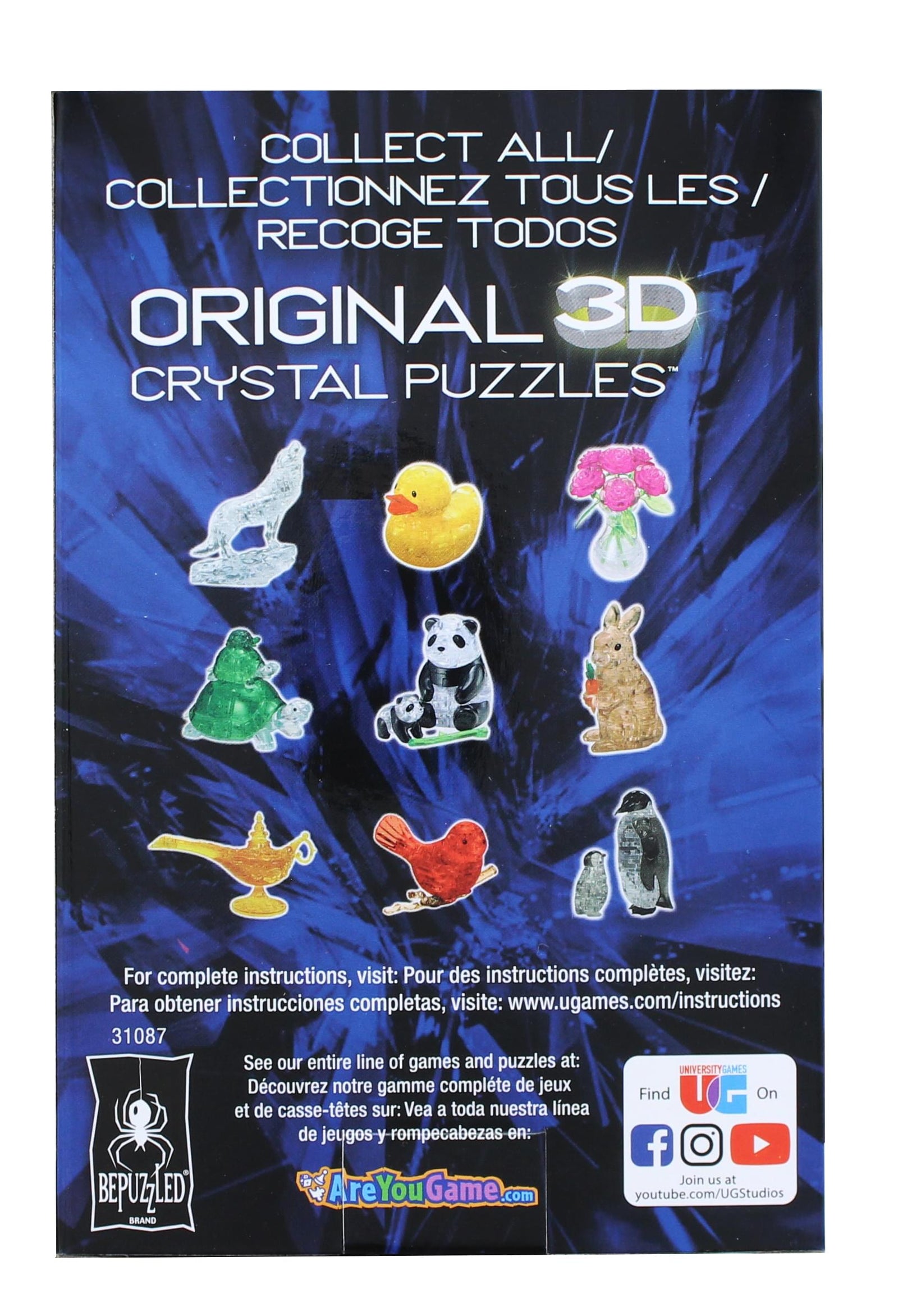 Dog And Puppy 47 Piece 3D Crystal Jigsaw Puzzle Free Shipping   UNG 31087 CC 1600x 