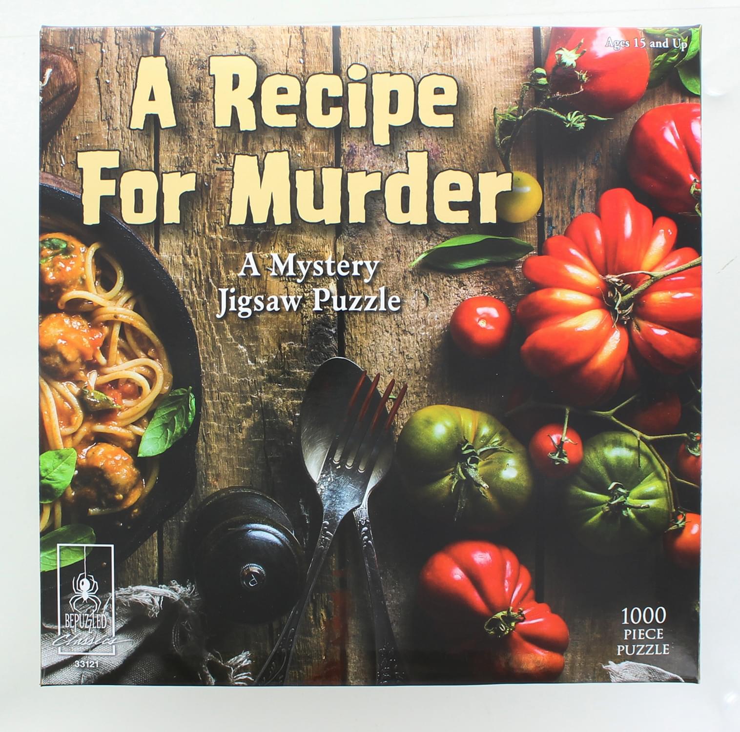 A Recipe for Murder 1000 Piece Mystery Jigsaw Puzzle