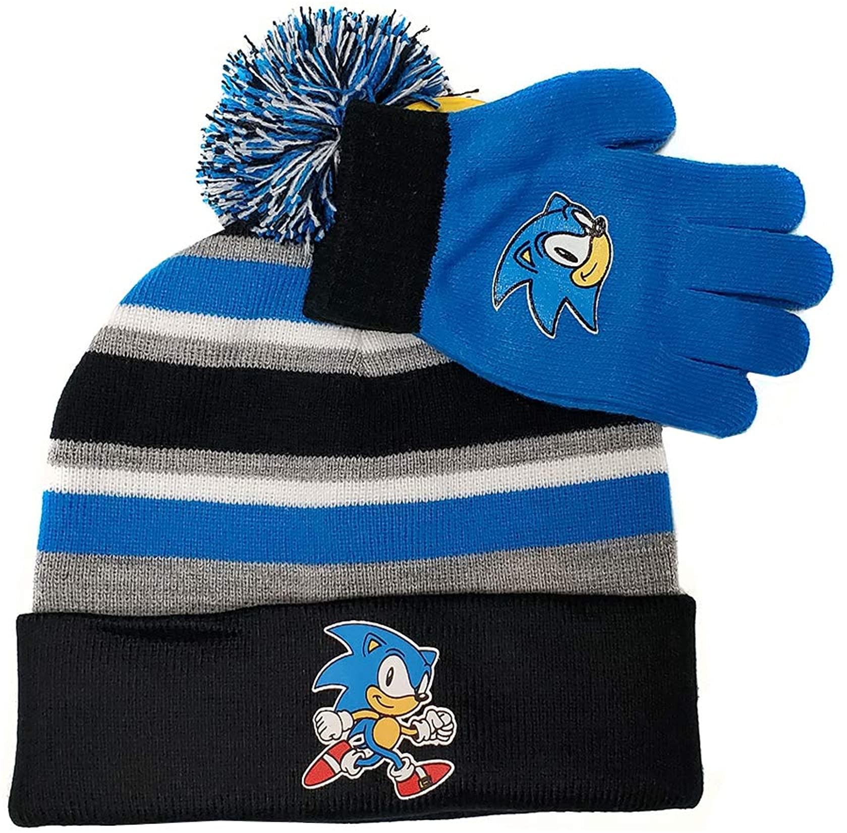 Sonic the Hedgehog Winter Beanie and Glove Set