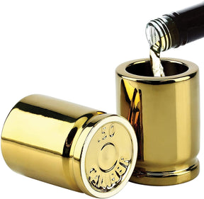 50 Caliber Bullet Casing 2oz Shot Glasses | Set of 2