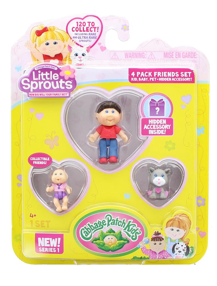 Little Sprouts 4-Pack Friends Set w/ Michael Jay, Harlow Elizabeth & Hammy