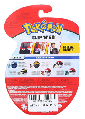 Pokemon Clip N Go Poke Ball Set | 2 Inch Mareep & Ultra Ball