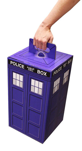 Police Call Box 9.5" x 9.5" x 17" Flat Empty Gift Box