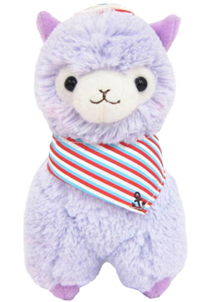 Prime Plush 7" Stuffed Animal: Llama Sailor Alpaca (Purple)