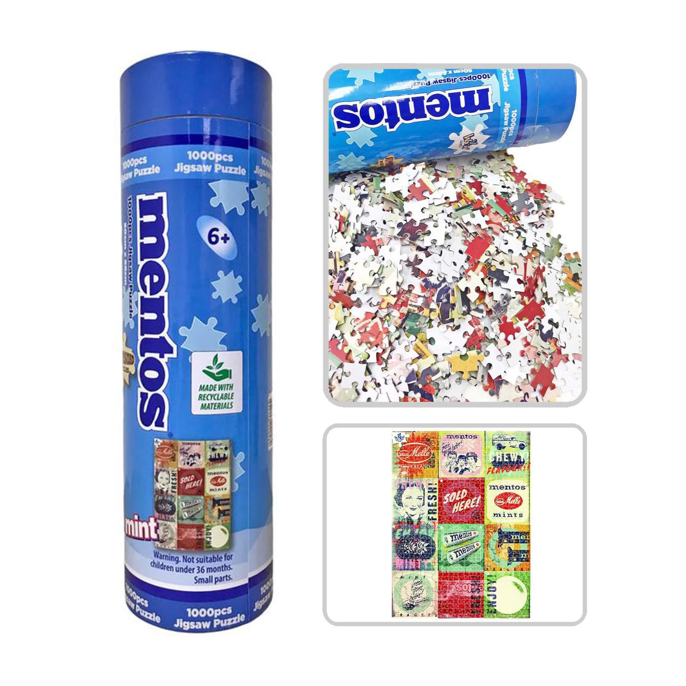 Mentos 1000 Piece SuperSized Jigsaw Puzzle | Mint